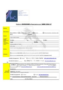 17 AMRoC modulo iscrizione 2016-17